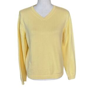 Pendleton Women's V-Neck Sweater in Yellow